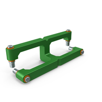 SciFi Mechanical Part Green PNG & PSD Images
