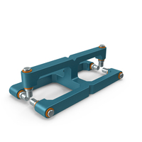 SciFi Mechanical Part Blue PNG & PSD Images