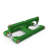 SciFi Mechanical Part Green PNG & PSD Images
