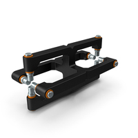 SciFi Mechanical Part Black PNG & PSD Images