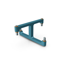 SciFi Mechanical Part Blue PNG & PSD Images