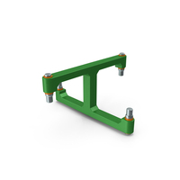 SciFi Mechanical Part Green PNG & PSD Images