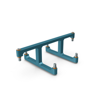 SciFi Mechanical Part Blue PNG & PSD Images