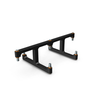 SciFi Mechanical Part Black PNG & PSD Images