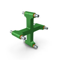 SciFi Mechanical Part Green PNG & PSD Images