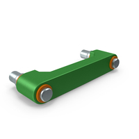 SciFi Mechanical Part Green PNG & PSD Images