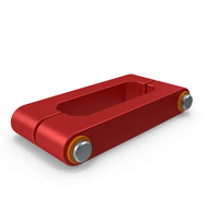 SciFi Mechanical Part Red PNG & PSD Images