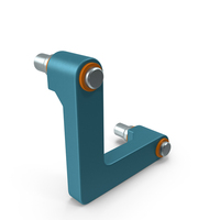 SciFi Mechanical Part Blue PNG & PSD Images