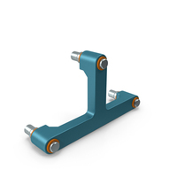SciFi Mechanical Part Blue PNG & PSD Images