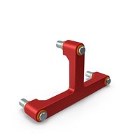 SciFi Mechanical Part Red PNG & PSD Images