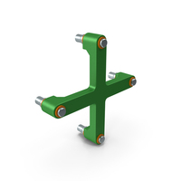 SciFi Mechanical Part Green PNG & PSD Images
