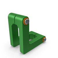 SciFi Mechanical Part Green PNG & PSD Images