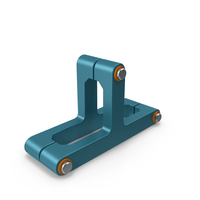 SciFi Mechanical Part Blue PNG & PSD Images