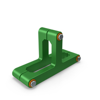 SciFi Mechanical Part Green PNG & PSD Images