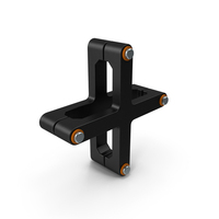 SciFi Mechanical Part Black PNG & PSD Images