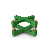SciFi Mechanical Part Green PNG & PSD Images