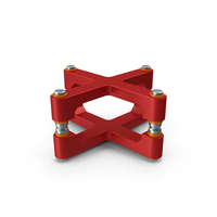 SciFi Mechanical Part Red PNG & PSD Images