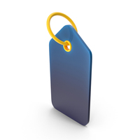 Tag Label Toon Blue PNG & PSD Images