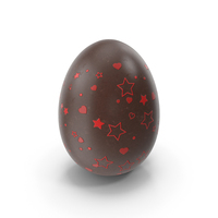 Chocolate Red Stars Egg PNG & PSD Images