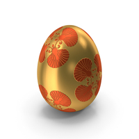 Golden Red Flower Egg PNG & PSD Images