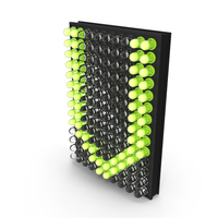 LED Matrix Letter V PNG & PSD Images