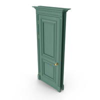 Green Classic Wooden Door PNG & PSD Images