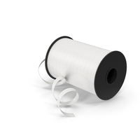 White Curling Ribbon PNG & PSD Images