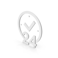 Clock 24 Hour Time Symbol PNG & PSD Images