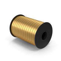 Gold Curling Ribbon PNG & PSD Images