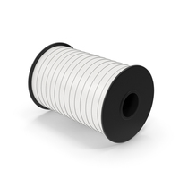 Curling Ribbon White PNG & PSD Images
