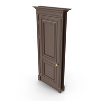 Brown Classic Wooden Door PNG & PSD Images