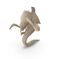 Sand Sculpted Serpent Creature PNG & PSD Images