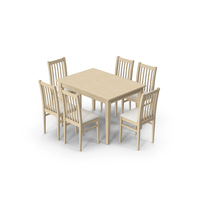 Wooden Table And Chairs PNG & PSD Images