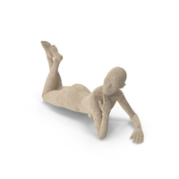 Sand Sculpted Woman Lying PNG & PSD Images