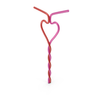 Glass Of Red Wine With Heart Shaped Straws PNG Images & PSDs for Download