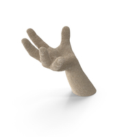Sand Sculpted Hand Hold Pose PNG & PSD Images