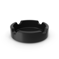 Black Glass Ashtray PNG & PSD Images
