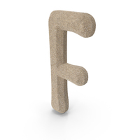 Desert Beach Sand Text Letter F PNG & PSD Images