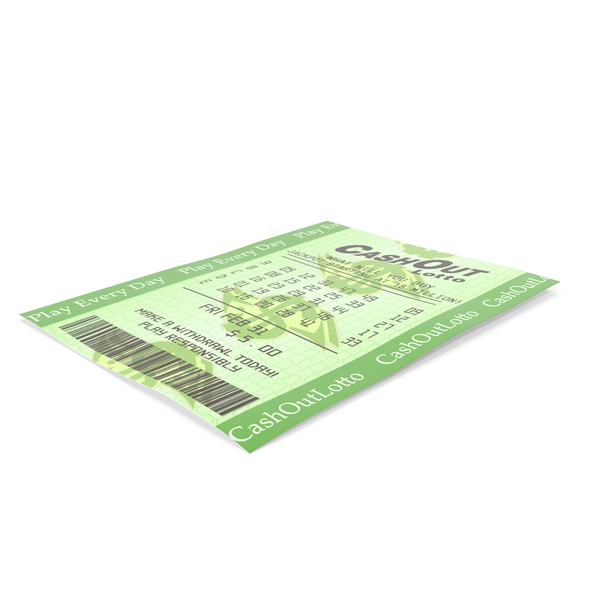Even Cash Out Lotto Ticket PNG & PSD Images