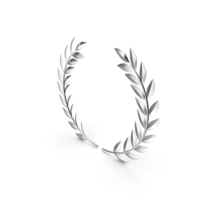 Silver Laurels Wreath Icon PNG & PSD Images
