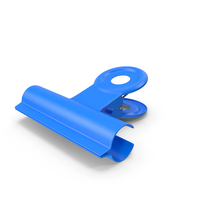 Blue Bulldog Clip PNG & PSD Images