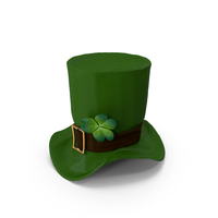 Leprechaun's Hat With Clover PNG & PSD Images