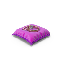 Wedding Rings On Pillow PNG & PSD Images