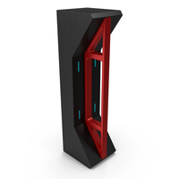 Red Sci Fi Pillar PNG & PSD Images