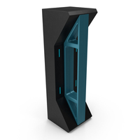 Blue Sci Fi Pillar PNG & PSD Images