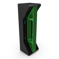 Green Sci Fi Pillar PNG & PSD Images