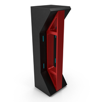 Red Sci Fi Pillar PNG & PSD Images