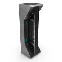 Used Sci Fi Pillar PNG & PSD Images