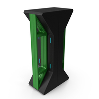 Green Sci Fi Pillar PNG & PSD Images