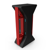 Red Sci Fi Pillar PNG & PSD Images